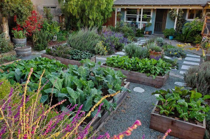 Homestead garden and property powered by off-grid solar inverter system